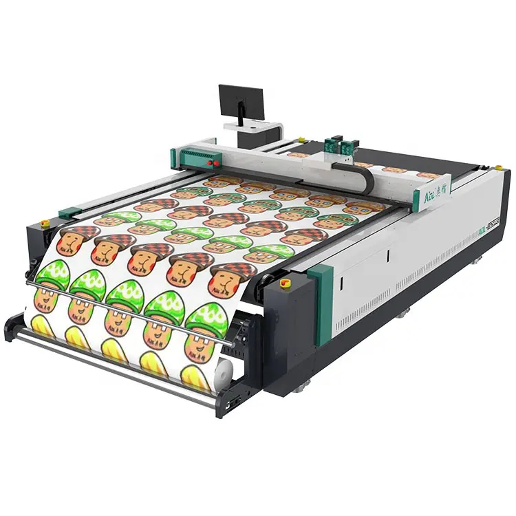 Papel industrial Full auto cama lisa die vibração faca máquina de corte cnc