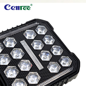 新しい4インチLED 4X4スクエアスポットライト16LEDオフロード車用ワークライトデュアルカラーLEDスクエアヘッドライト用 - Product Image 3