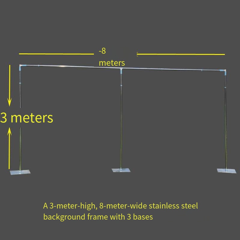 3m height, 8m width