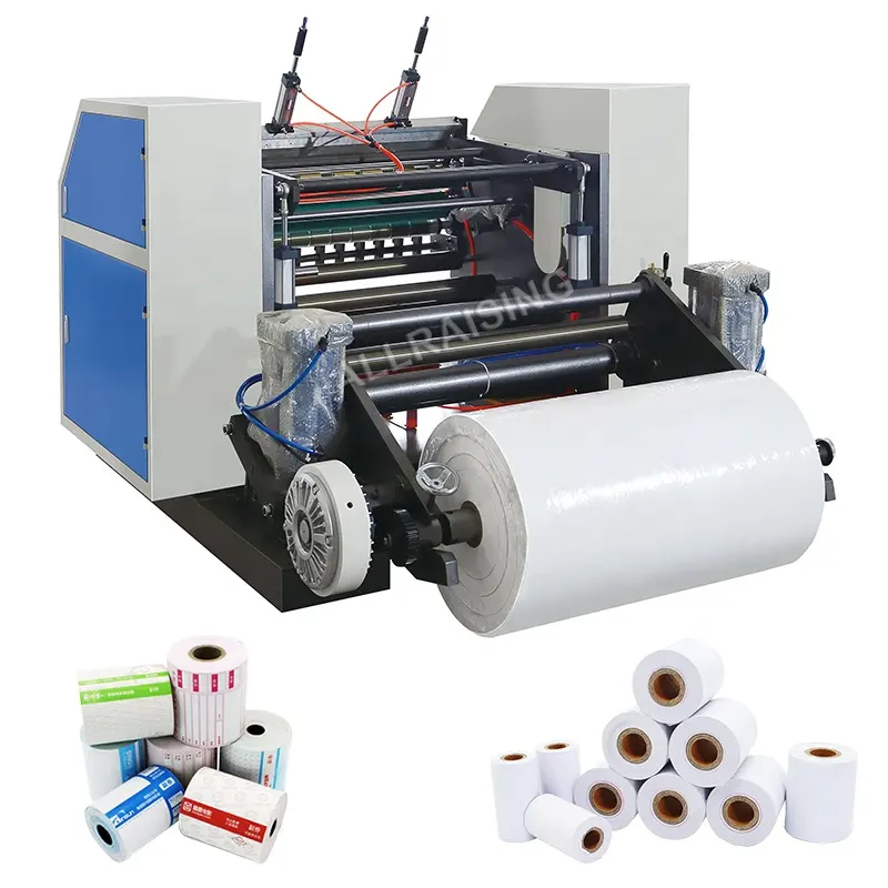 900mm Automatic Thermal Paper Roll Slitting Cutting Machine Cash Register Paper Making Machine