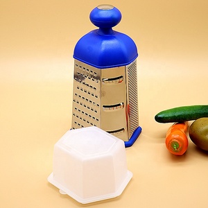 6面盒刨丝器，带防滑橡胶底部和容器，用于蔬菜，奶酪，生姜 - Product Image 1