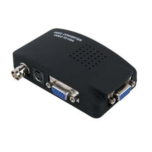 Entrada de vídeo RCA BNC a salida VGA compatible con convertidor de vídeo PAL/NTSC BNC a VGA