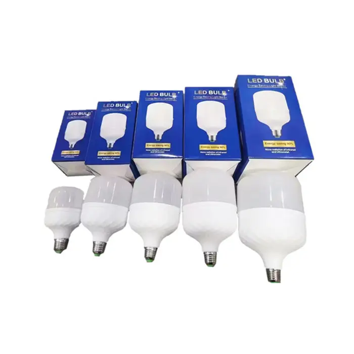 무료 샘플 SKD 램프 하우징 B22 E27 5W 10W 15W 20W 30W 40W 50W 60W 80W 100W LED 전구