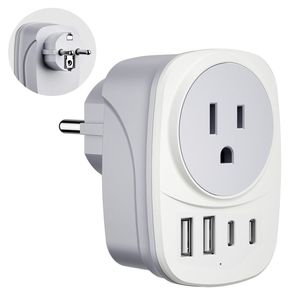 Multi-Country Universal Travel Socket <strong>Adapter</strong> Multifunctional <strong>USB</strong> Plug Converter QC3.0 Function 15W <strong>Output</strong> <strong>Power</strong> 5V/3A - Product Image 1