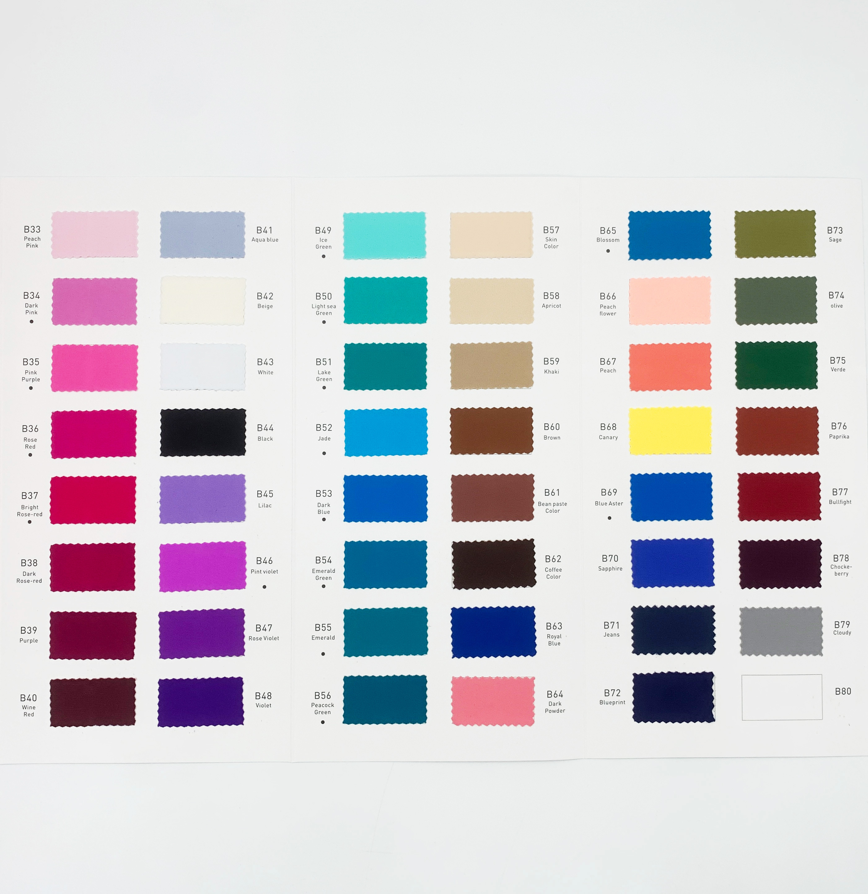 Carte de couleurs