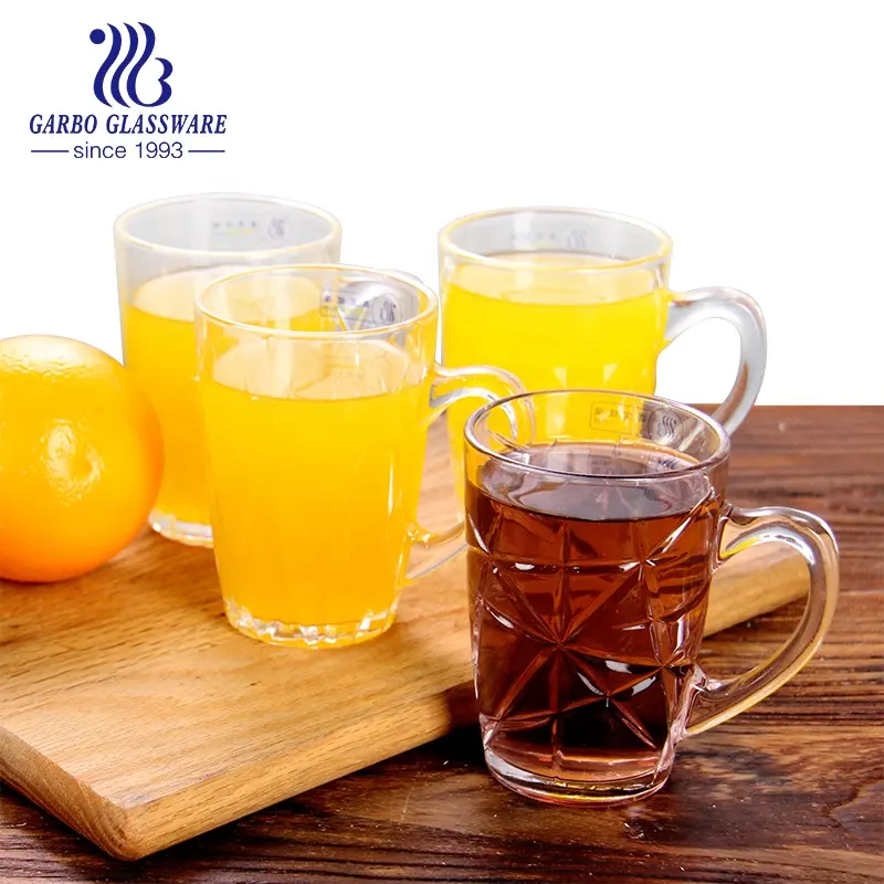 390ml giá rẻ giá nước thủy tinh Mug trà cà phê thủy tinh soda-lime kính tùy chỉnh nóng bán bia uống Glass Mug Đối với trang chủ