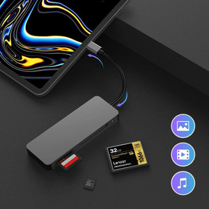 2025 OEM ODM Factory Wholesale USB 3.0 <strong>Memory</strong> Card Reader, 3 in 1 USB C to TF SD CF Card Reader Adapter - Product Image 5