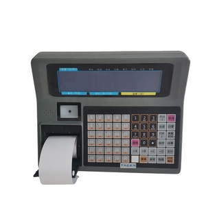 Indicador de pesaje electrónico LCD, medidor de escala de peso, impresora térmica de recibos de etiquetas pos incorporada, TS60LD - Product Image 1