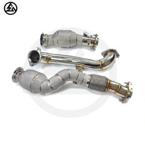 เครื่องฟอกไอเสีย csz อัตราการไหลสูงเครื่องฟอกไอเสียแบบ catted downpipe สำหรับ S58 M3รถ BMW M4 G80 G82ส่วนหัวไอเสีย3.0T - Product Image 2