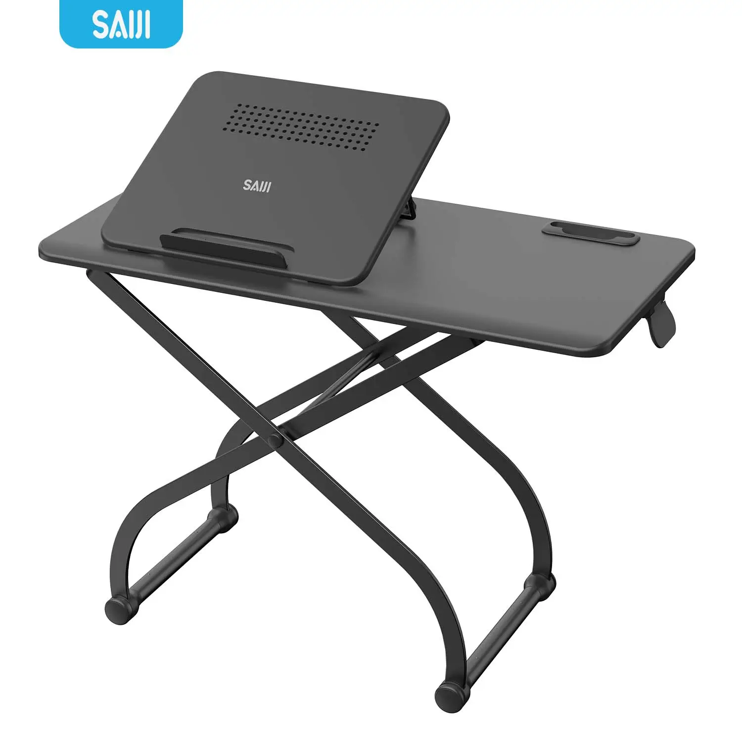 Oem/Odm Nieuwe Computer Bureau Riser Verstelbare Laptop Standaard Met Telefoon Slot Thuis Kantoor Laptop Tafel