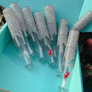 Bán Buôn Rỗng 4Ml Plasti Rõ Ràng Son Bóng Son Môi Chai Container Bao Bì Nhãn Hiệu Riêng Rhinestone Lipgloss Ống - Product Image 5