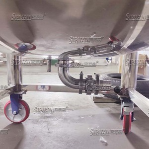 SS304/316L endüstriyel Blender SPX elektrikli isıtma homojenleştirici mikser 220V sıvı kozmetik şampuan deterjan karıştırma makinesi - Product Image 3