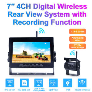 2.4G <strong>Wireless</strong> Reverse Reversing <strong>Camera</strong> 7&quot; <strong>Wireless</strong> Truck <strong>Camera</strong> <strong>System</strong> 9-36V <strong>Backup</strong> <strong>Camera</strong> for Truck Bus Caravan <strong>RV</strong> Van Trailer - Product Image 4