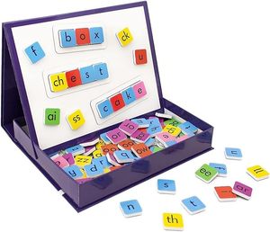 Huruf Phonics magnetik game huruf ubin alfabet magnet belajar membaca mengeja kesadaran phonemi terapi pidato - Product Image 1