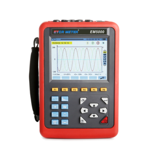 ETCR EM5000 Analizador de calidad de energía portátil 4V/4C Entrada Captura transitoria Pantalla LCD para monitoreo de energía industrial - Product Image 3