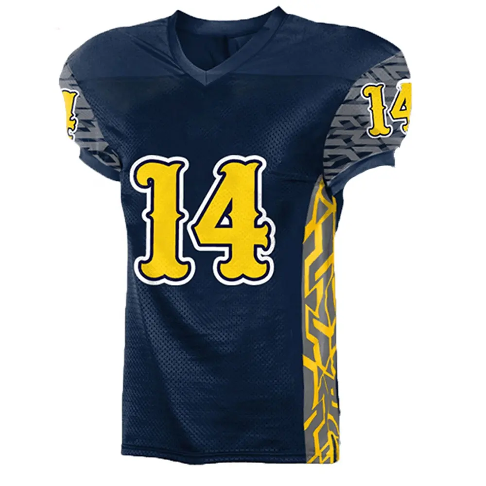 2023 neueste Stickerei Custom Design American Football Uniform Großhandel American Football Uniform in günstigen Preis