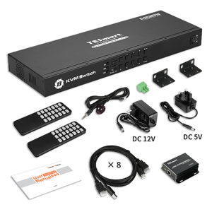 Mart-extensor de vídeo CCTV, conmutador matriz multivisor HDMI de 8 entradas y 2 salidas