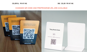 NTAG 213 NTAG 215 NTAG 216 <strong>QR</strong> <strong>Code</strong> NFC Menu Tag for Restaurant NFC Menu Table - Product Image 5