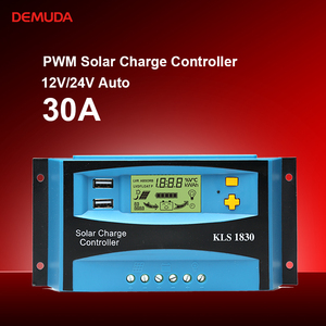 DEMUDA CE ROHS Pwm контроллер 12v 24v 30A ручной PWM контроллер солнечного заряда - Product Image 1