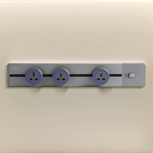 H Multi adaptador combinación cocina Oficina escritorio usando superficie móvil montado eléctrico aluminio calidad pista carril enchufe - Product Image 1
