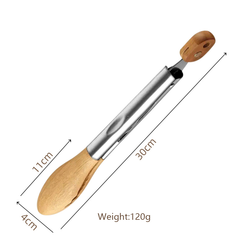 Pince alimentaire marron de 9 pouces