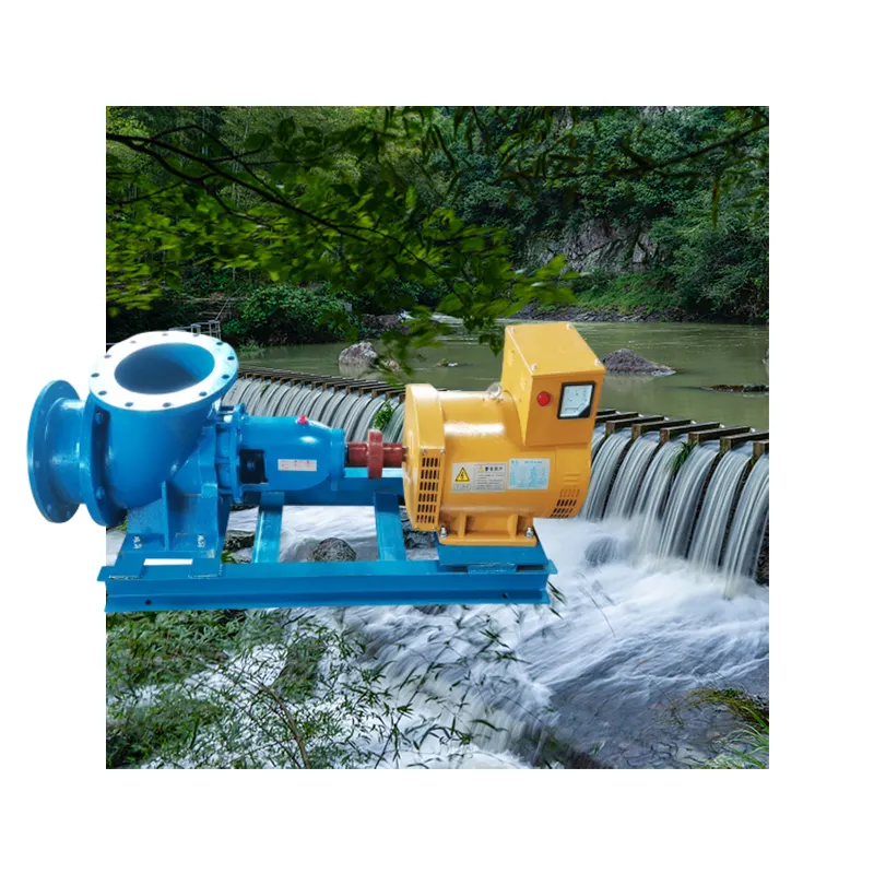 15kW Doppel düse bürstenlose Induktion Pelton Wasser turbinen generator Klein wasserkraft generator Mini wasser betriebene Generatoren