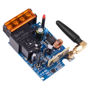 Controlador de voltaje amplio de 30A, relé de alto rendimiento de carga, estable, bomba de agua de 433,92 MHz, conjunto de Control remoto de riego, 1 unidad