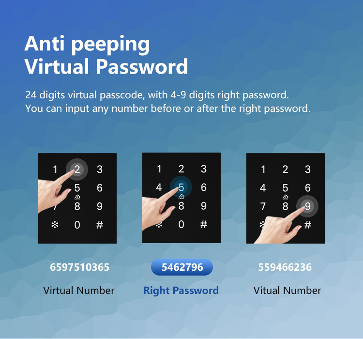 Luxury TTlock APP Digital Door Knob Rfid Card Key Digit Fingerprint Smart Lock