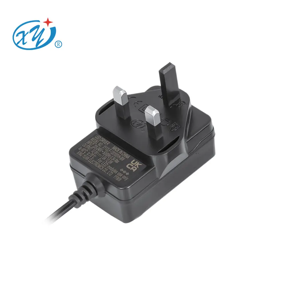 Adaptador de fonte de alimentação led, adaptador ce ukca ca ca dc com led 230 240v 50hz 24v 0.5a 500ma 12v 1a 1000ma com adaptador de fonte de alimentação