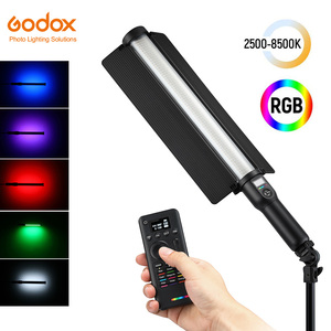 Godox LC500R 2500K-8500K çift renkli tam renkli RGB LED ışık çubuğu aydınlatma efektleri CRI 96 TLCI 98 uzaktan kumanda ve Barndoor - Product Image 1