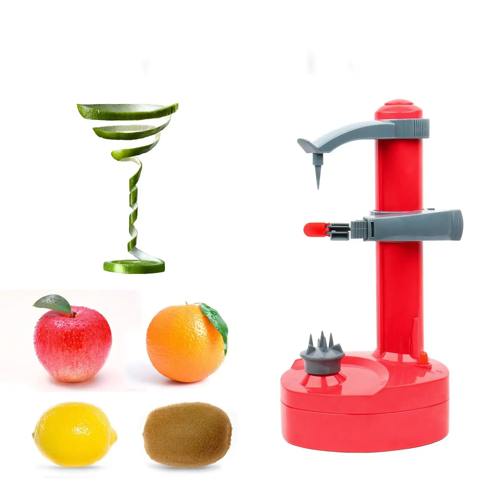 Đa chức năng Peeler Rau nhà bếp công cụ lưỡi xoay khoai tây Apple Peeler điện tự động trái cây Peeler
