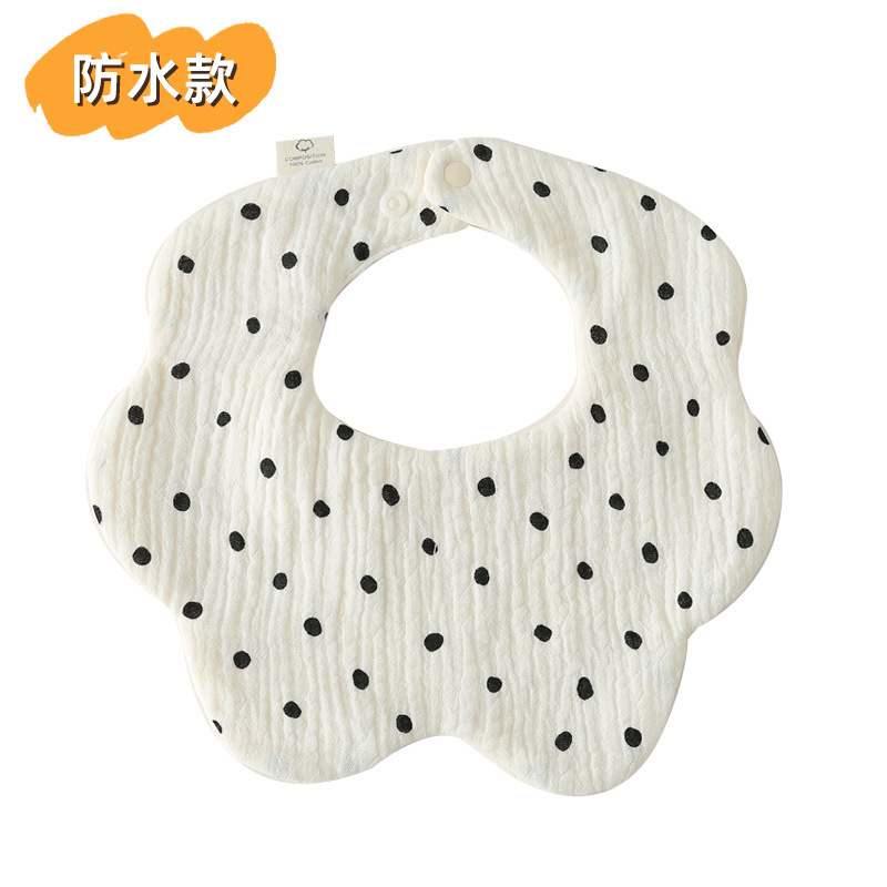 waterproof floral apron large polka dots