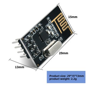 NRF24L01 Drahtloses Transceiver-Kommunikation modul 2.4G Kompatibel mit elektronischen Modulen und Kits mit verbesserter Version - Product Image 4