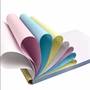 Papel de copia sin carbón de 55GSM de calidad Premium de fábrica, imagen negra de 700x1000mm para factura bancaria, papel de copia sin carbón NCR de 55GSM