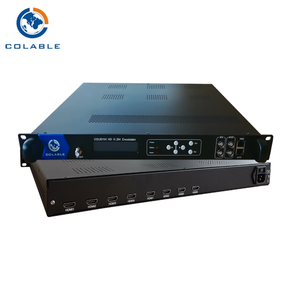 デジタルTVヘッドエンドMPEG-4 AVC/H.264ビデオエンコーディング8 * HDエンコーダーモジュレーターDVB-T ISDB-T ATSC DVB-C IPモジュレーターSPTS for iptv - Product Image 5