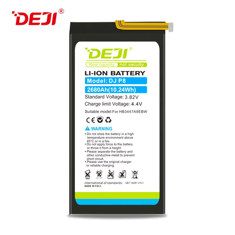 DEJI 2600mAh 0 ciclo nuovissima batteria originale per Huawei P8 HB3447A9EBW batteria Smartphone