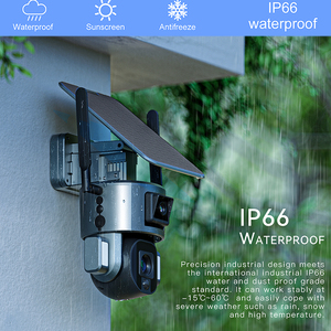 Full Color 8MP Intelligent 4K Double Lens Network Wifi IP Niview Security 4G PTZ Solar <strong>Camera</strong> - Product Image 3