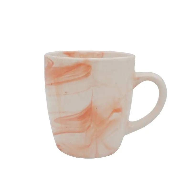 Taza de café de cerámica, esmalte de mármol, color y diseño personalizado, 9oz