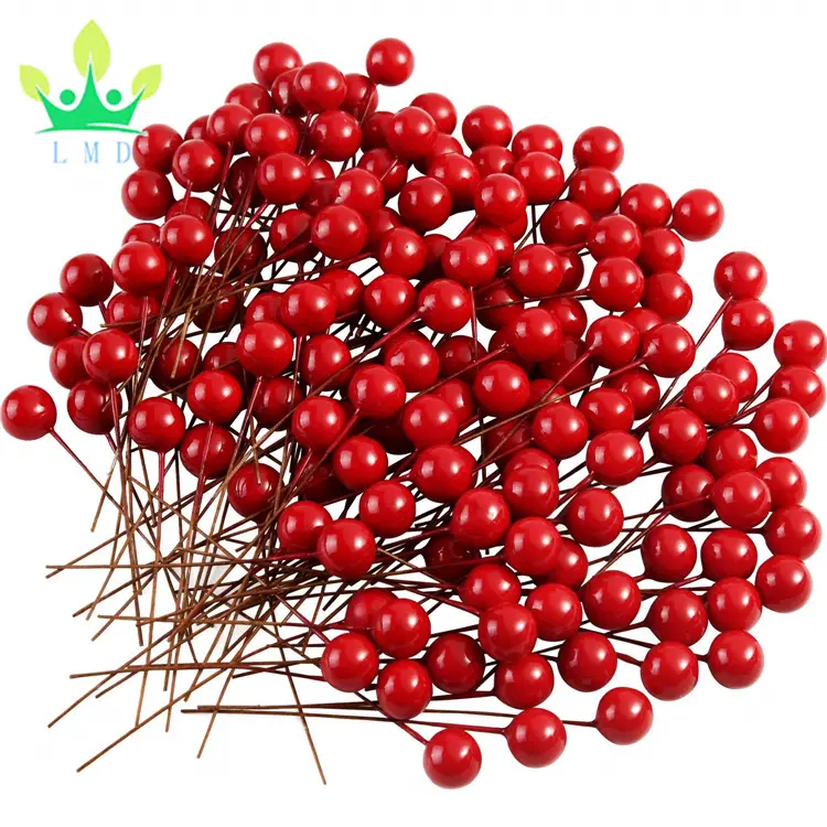 150 Pcs Christmas Holly Berries Künstliche Beeren für Weihnachts kranz dekorationen Kranz herstellung liefert Weihnachts feier dekor