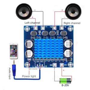 บอร์ดขยายกำลังเสียง Mp3 XH-A232 OKY3462-11 HD, 12V24V ช่องสัญญาณ30W คลาส D 4-8เอาต์พุต100dB อิมพีแดนซ์ SNR - Product Image 2