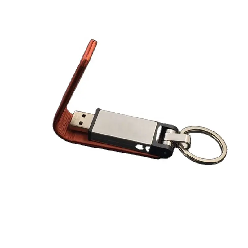 Couro 16GB USB 2.0 3.0 Flash Drive 32GB Memory Stick Pen Drive Pendrive 4GB 8GB 64GB Memorias Cle Chave USB
