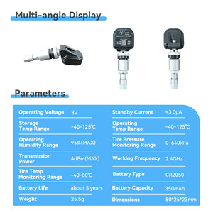 Sensor Tpms de garantía de 13 meses, Monitor de presión de neumáticos de lanzamiento Universal, marca MALIDE, Sensor Universal Android OEM TPMS para coche - Product Image 3