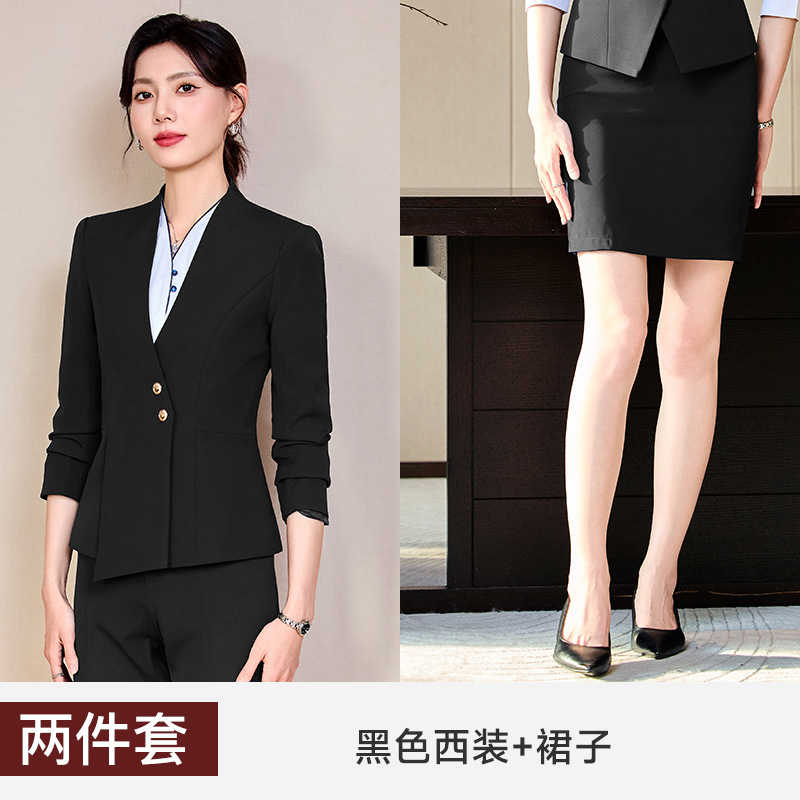 black suit dress
