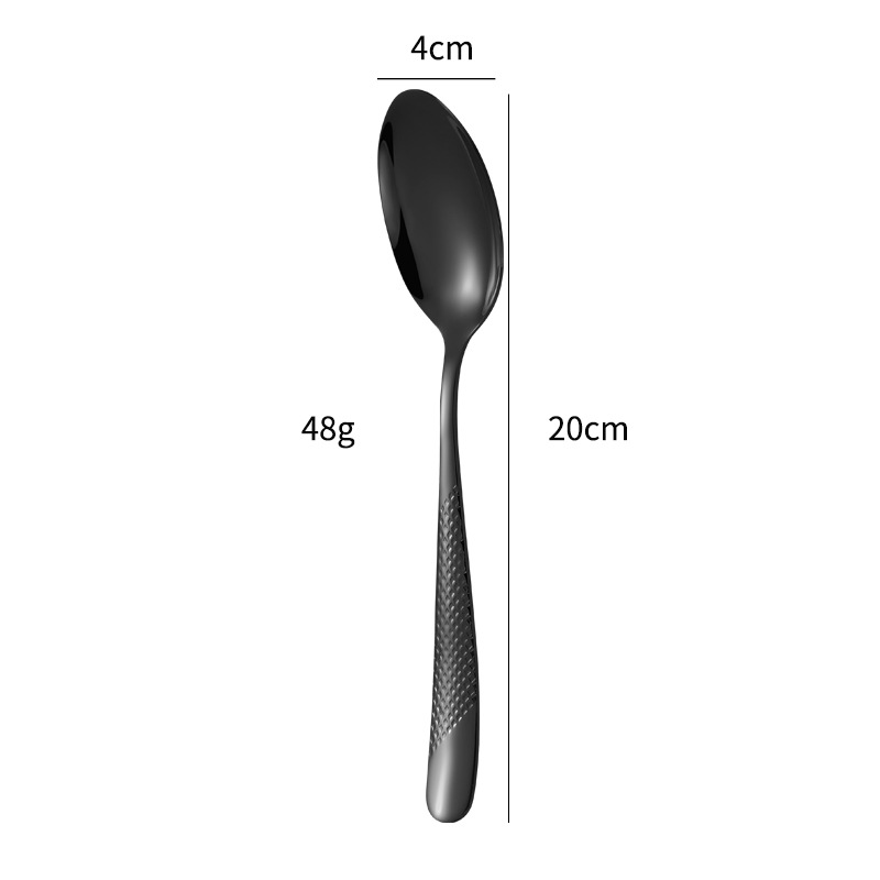Cuillère à manger noire