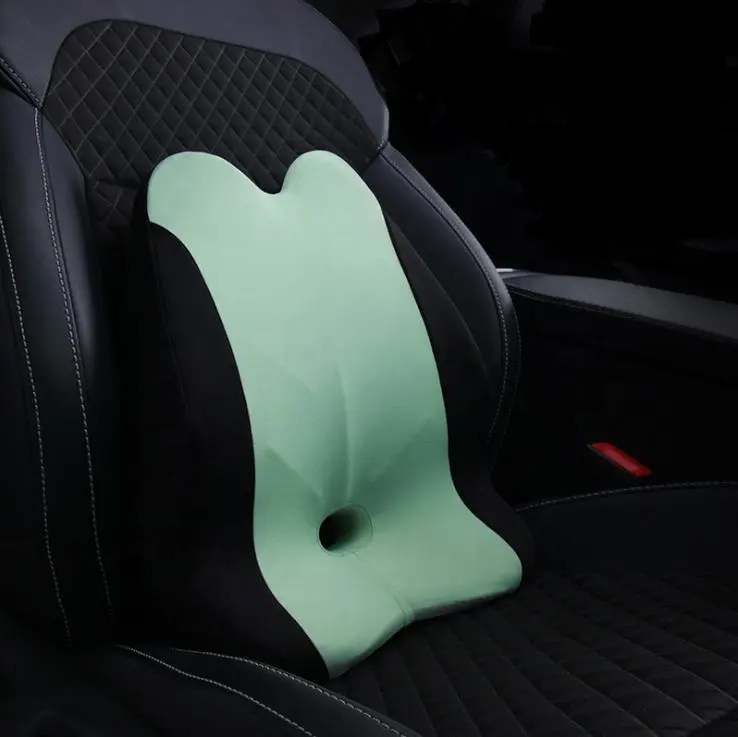 Düşük fiyat yeni tasarım 4D araba ofis koltuğu bellek köpük bel desteği ağrı kesici destek yastık