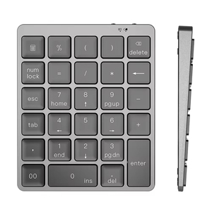 Teclado numérico inalámbrico de alta calidad de 28 teclas 2,4G BT para PC portátil