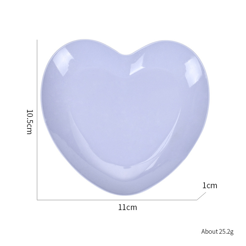 Plateau coeur-violet romantique