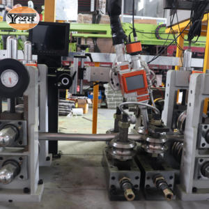 Otomatik çelik kaynak üretim hattı boru boru yapma makinesi üretimi için kare tüp
