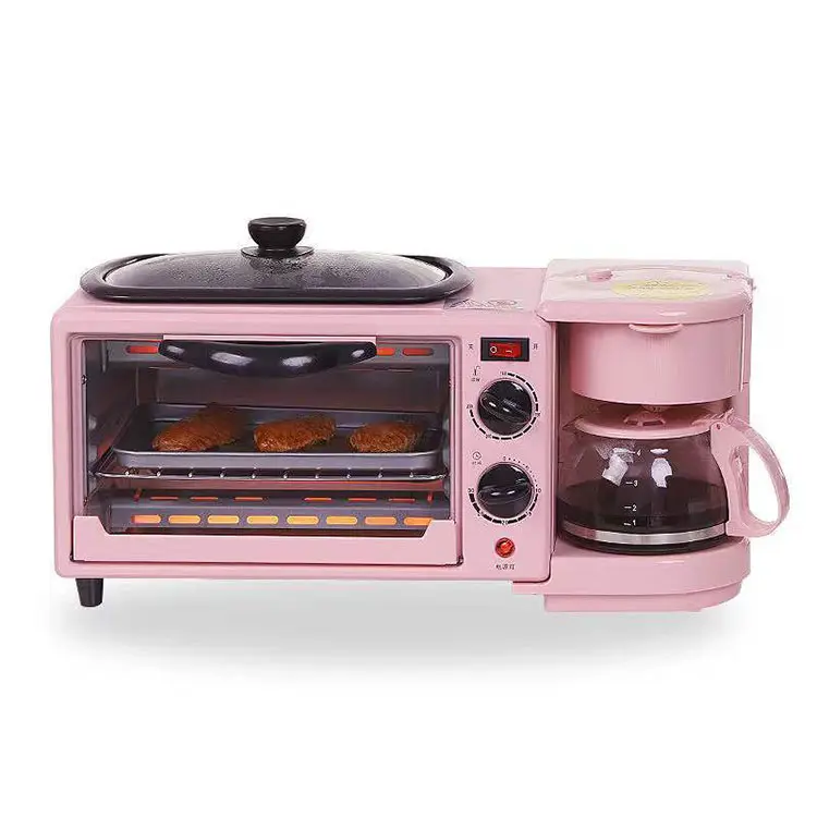 Automatic Electric Kitchen Coffee 3 in 1 Breakfast Station 3 in 1 Breakfast Makers Toaster
