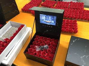Müzik kutusu 2025 sevgililer günü yaratıcı tebrik hediye çiçek takı en iyi hediye kutusu 1080P LED müzik kutusu - Product Image 3